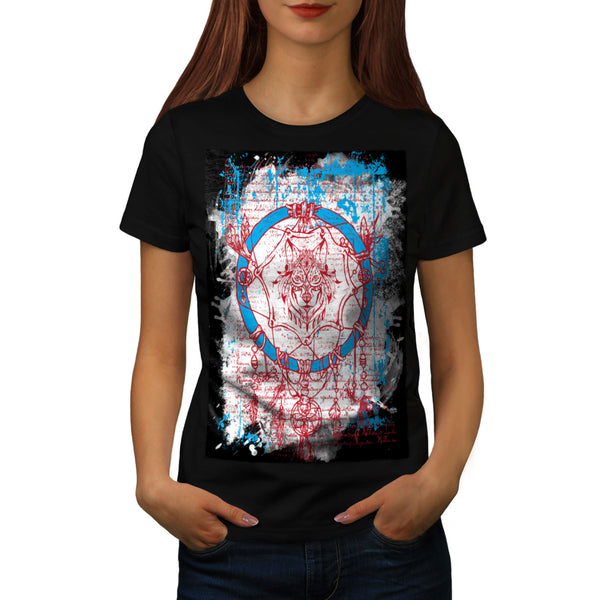 Wolf Dreamcatcher Womens T-Shirt