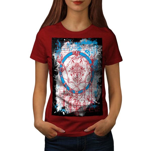 Wolf Dreamcatcher Womens T-Shirt