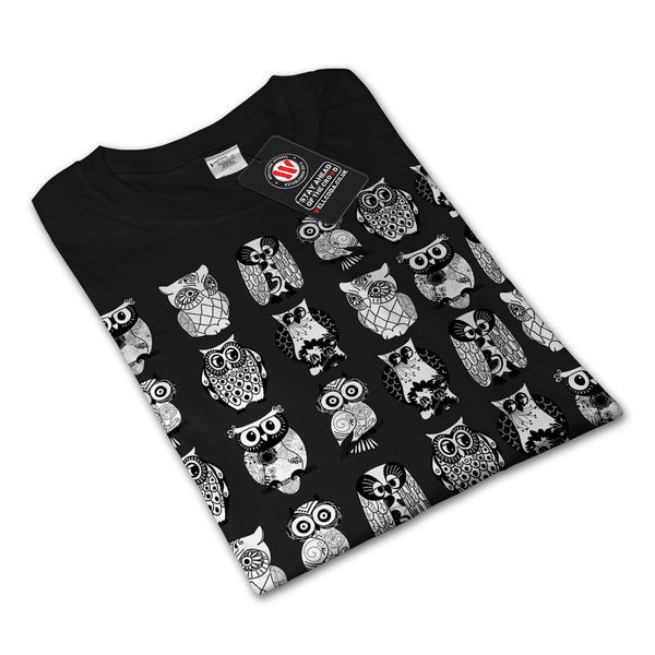 Multiple Owl Funny Womens Long Sleeve T-Shirt