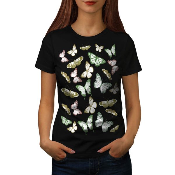 Butterfly Artwork Womens T-Shirt