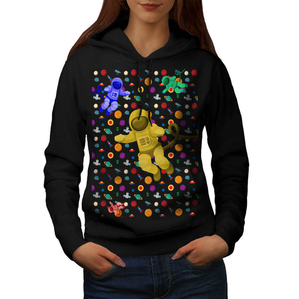 Space Astronaut Fun Womens Hoodie