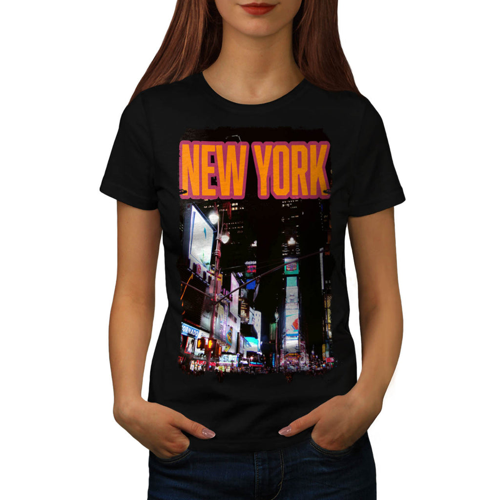 New York Night Life Womens T-Shirt