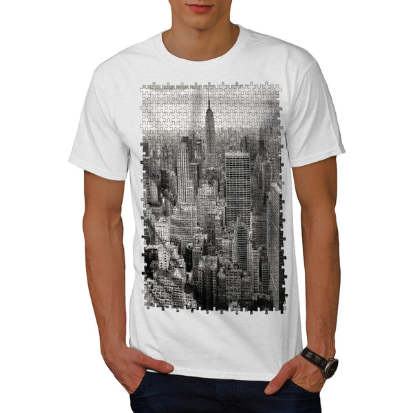 City Puzzle Style Mens T-Shirt