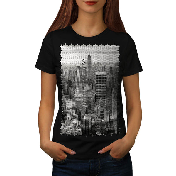 City Puzzle Style Womens T-Shirt