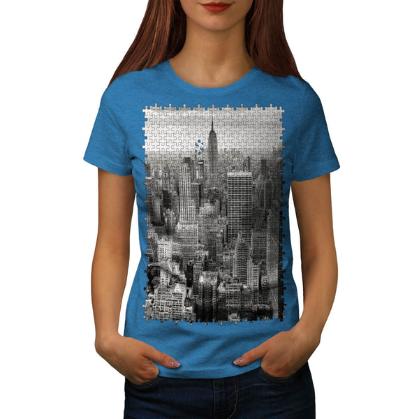 City Puzzle Style Womens T-Shirt