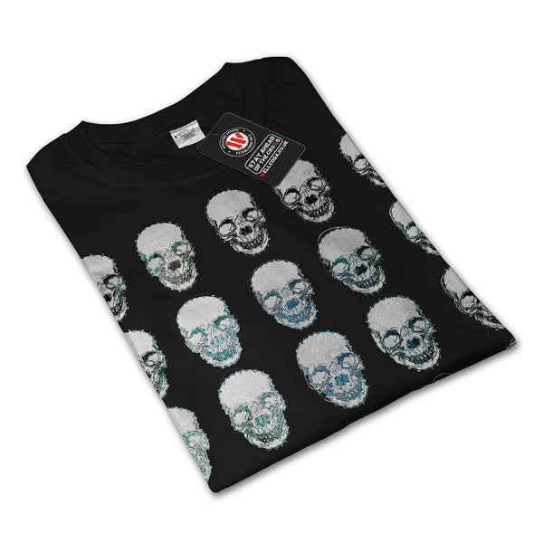 Skull Head Festival Womens Long Sleeve T-Shirt
