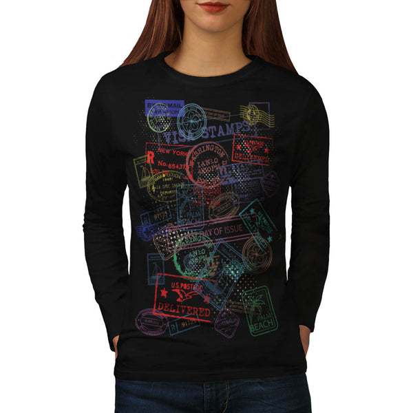 Stamp Style Collect Womens Long Sleeve T-Shirt