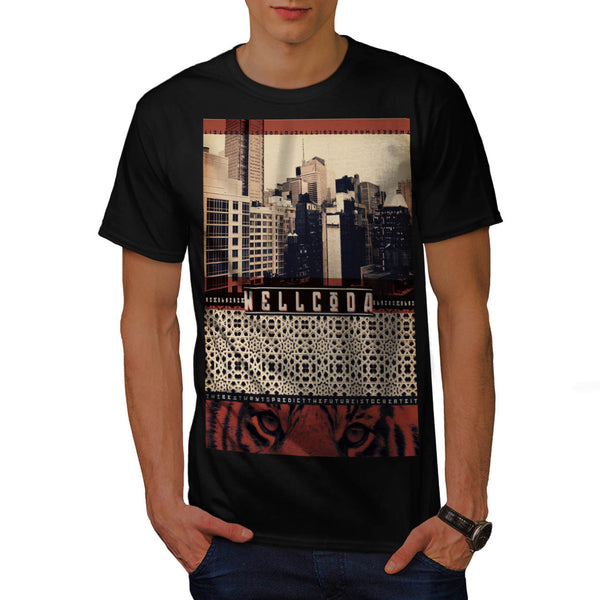 Urban Tiger City Life Mens T-Shirt