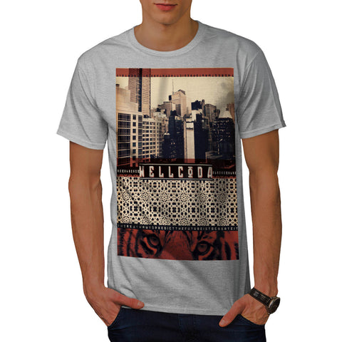 Urban Tiger City Life Mens T-Shirt