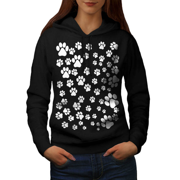 Multiple Footprint Womens Hoodie
