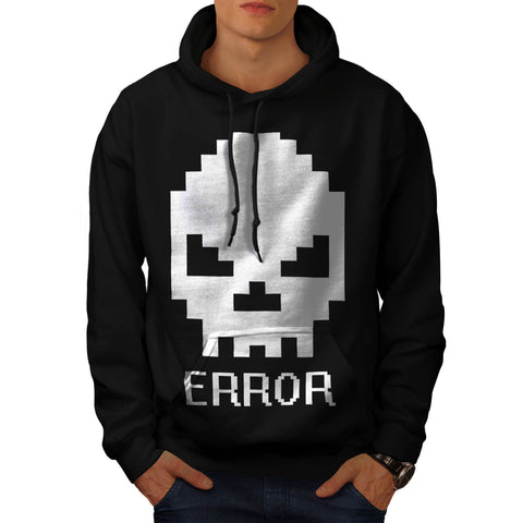 Skull Error Paint Mens Hoodie