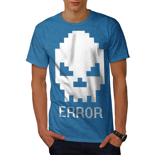 Skull Error Paint Mens T-Shirt