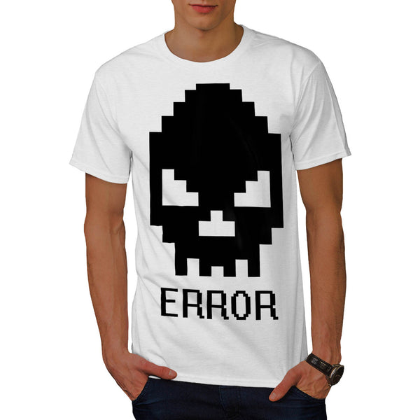Skull Error Paint Mens T-Shirt