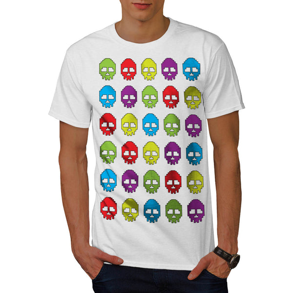 Multiple Skull Head Mens T-Shirt