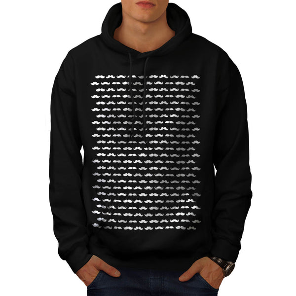 Moustache Epic Print Mens Hoodie