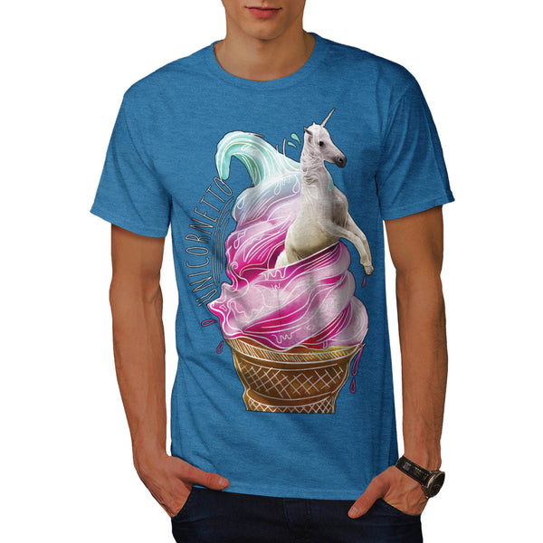 Unicorn Ice Cream Fun Mens T-Shirt