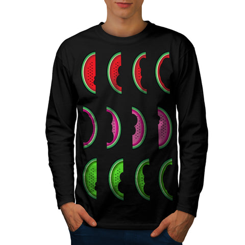 Fruit Taste Bite Mens Long Sleeve T-Shirt