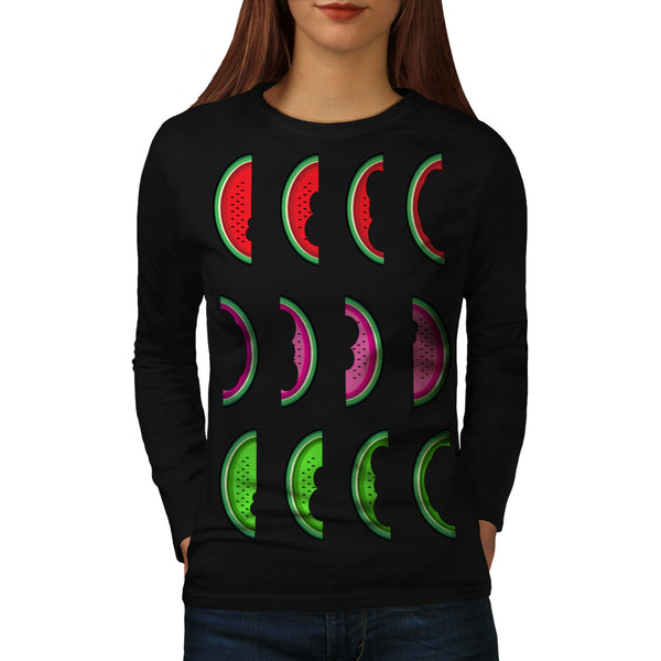 Fruit Taste Bite Womens Long Sleeve T-Shirt