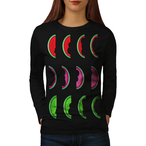 Fruit Taste Bite Womens Long Sleeve T-Shirt
