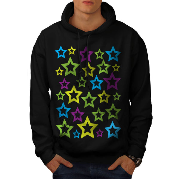 Multiple Star Fun Mens Hoodie