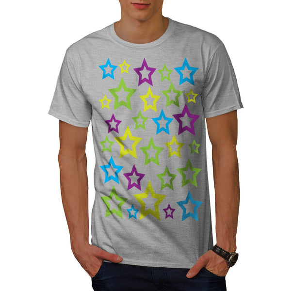 Multiple Star Fun Mens T-Shirt