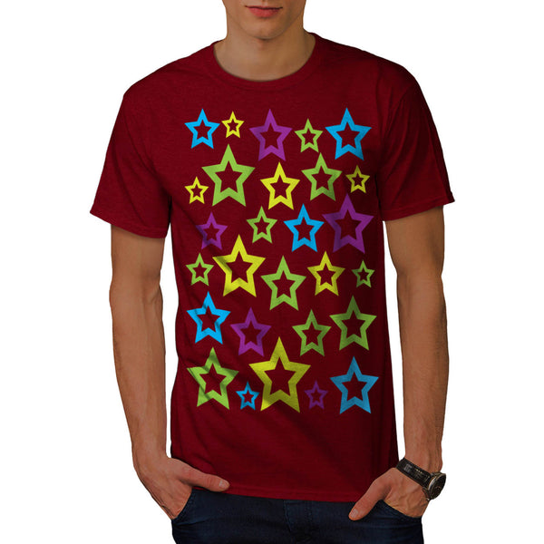 Multiple Star Fun Mens T-Shirt