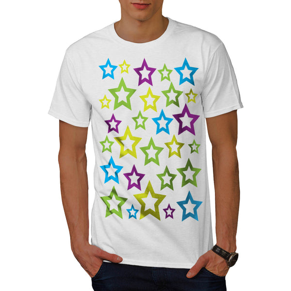 Multiple Star Fun Mens T-Shirt