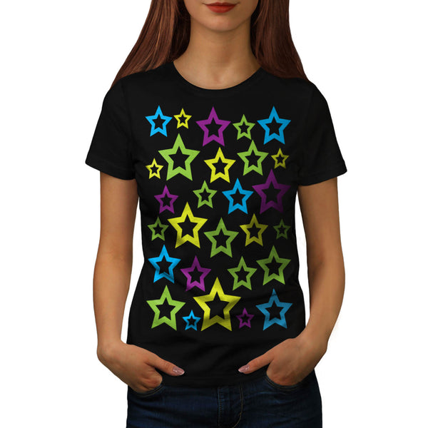 Multiple Star Fun Womens T-Shirt