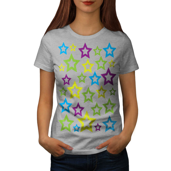 Multiple Star Fun Womens T-Shirt
