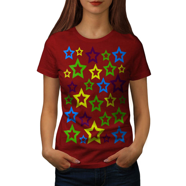 Multiple Star Fun Womens T-Shirt