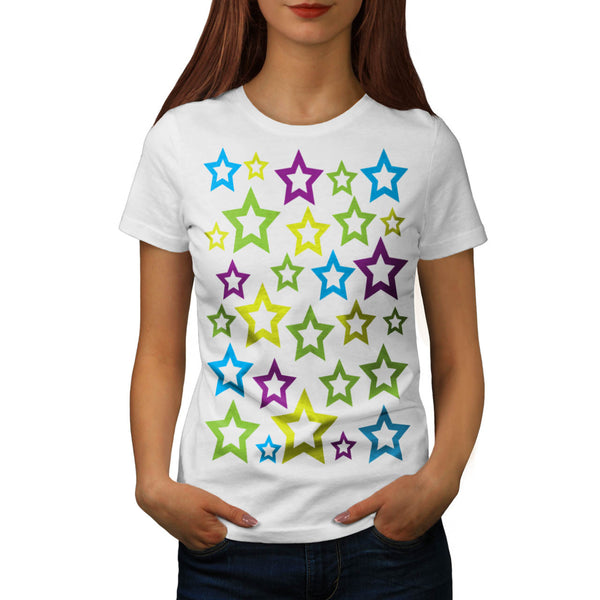 Multiple Star Fun Womens T-Shirt