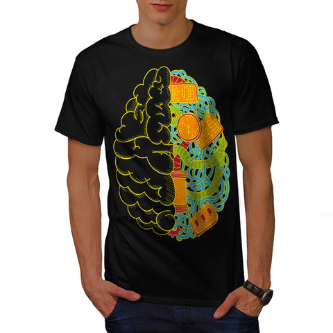 Geek Brain Computer Mens T-Shirt