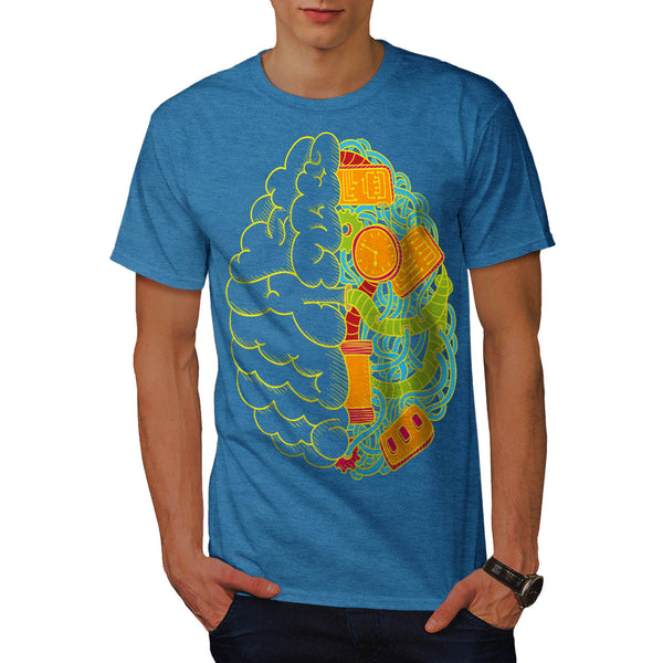 Geek Brain Computer Mens T-Shirt