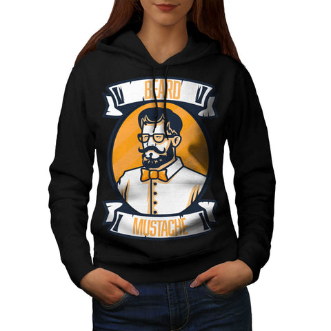 Beard Mustache Style Womens Hoodie