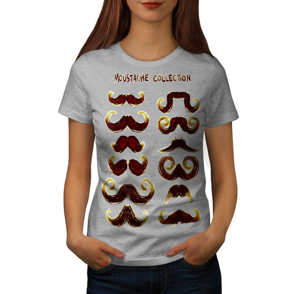 Moustache Collection Womens T-Shirt