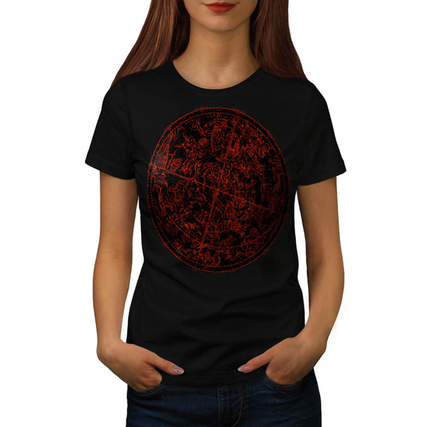 Zodiac Circle Art Womens T-Shirt