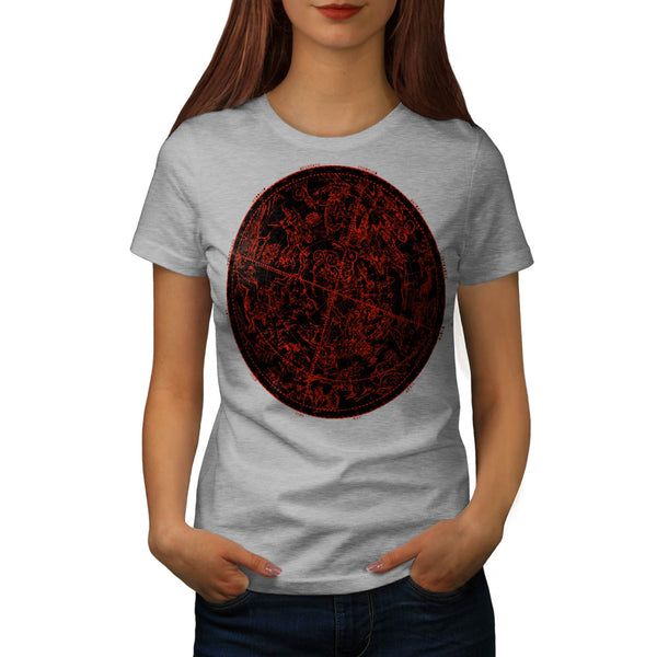 Zodiac Circle Art Womens T-Shirt
