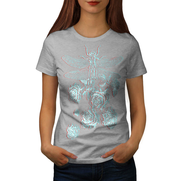 Dragonfly Blossom Womens T-Shirt