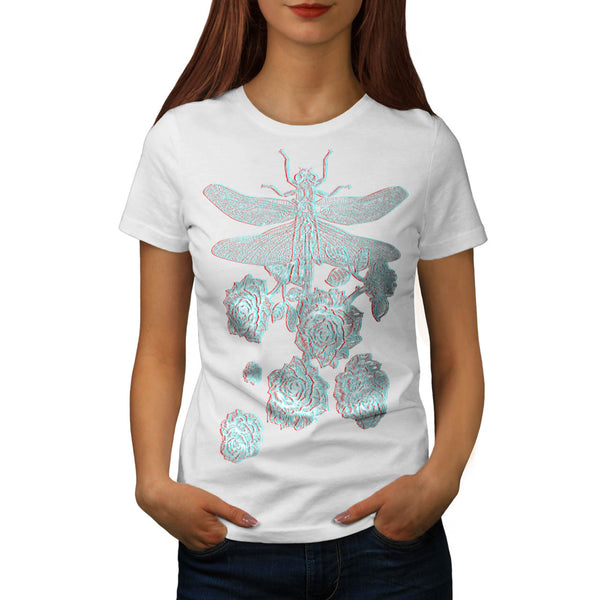 Dragonfly Blossom Womens T-Shirt