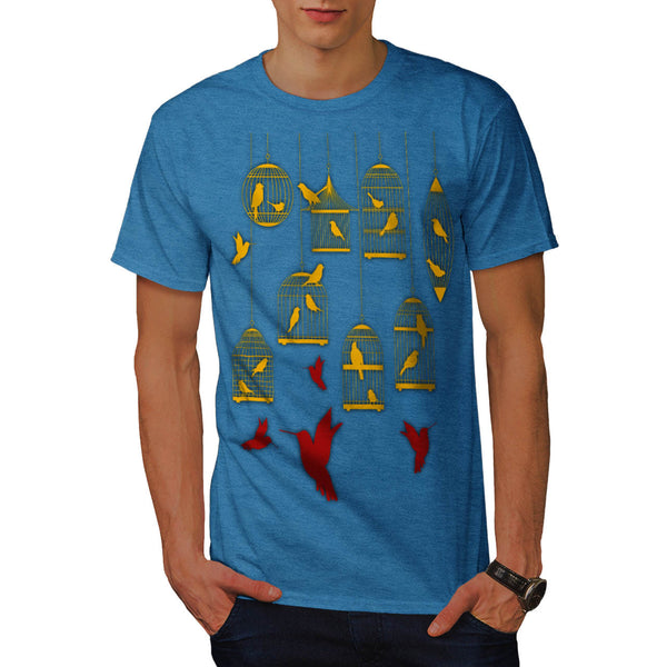 Multiple Bird Hutch Mens T-Shirt