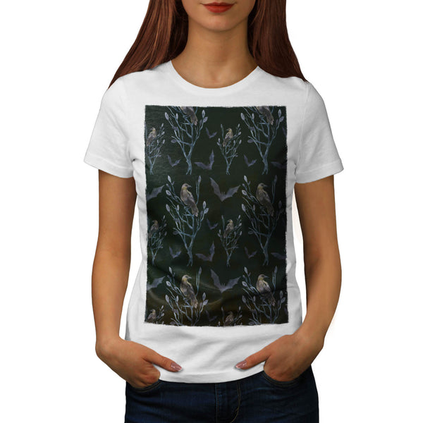 Crow Bird Design Womens T-Shirt