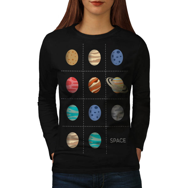 Galaxy Fashion Art Womens Long Sleeve T-Shirt