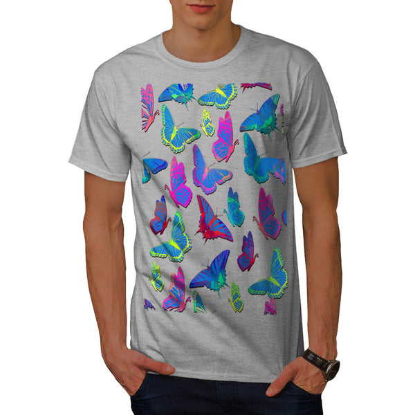 Multiple Butterfly Mens T-Shirt