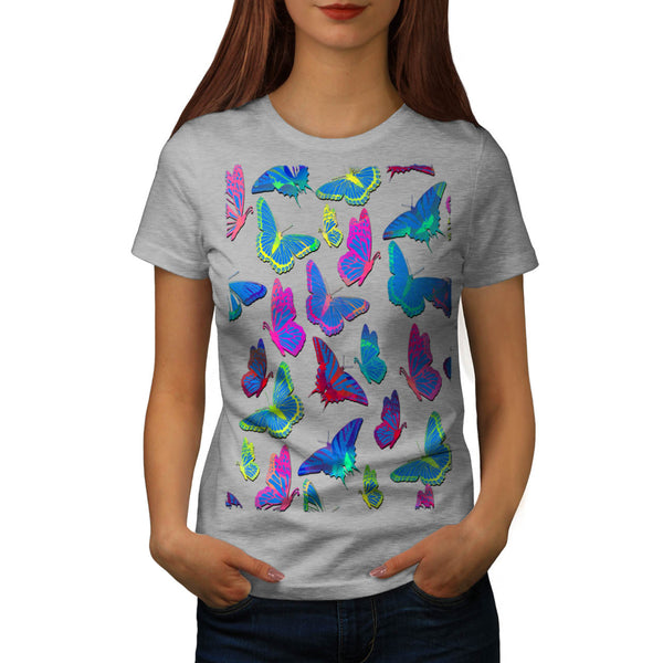 Multiple Butterfly Womens T-Shirt