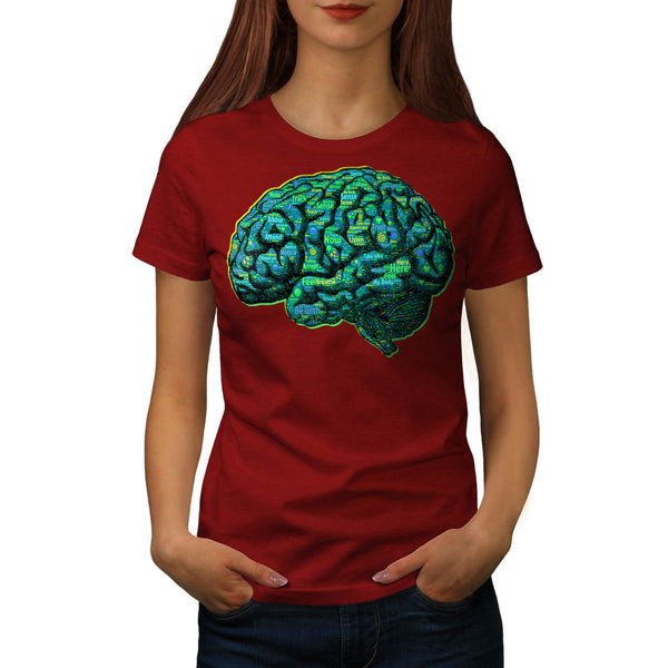 Human Brain Scan Womens T-Shirt