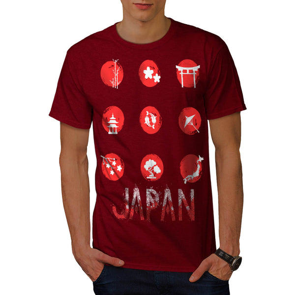 Japan Style Symbol Mens T-Shirt