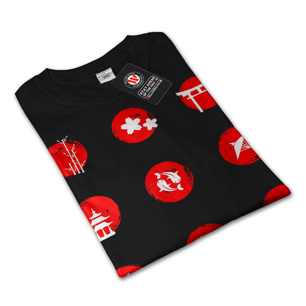 Japan Style Symbol Mens Long Sleeve T-Shirt