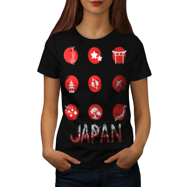 Japan Style Symbol Womens T-Shirt