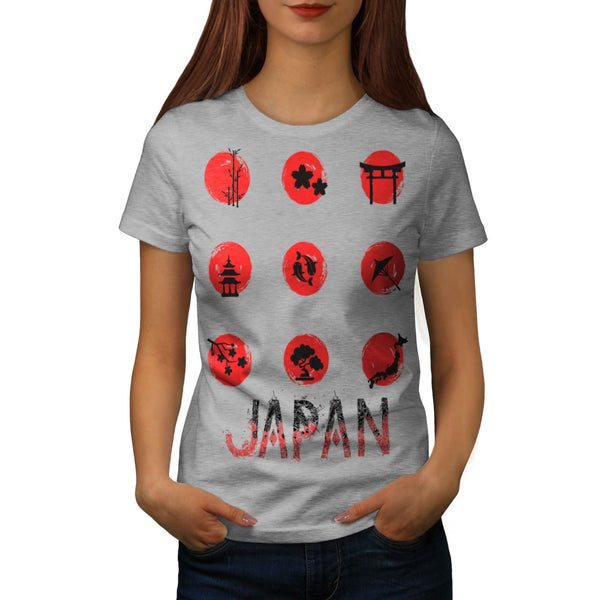 Japan Style Symbol Womens T-Shirt