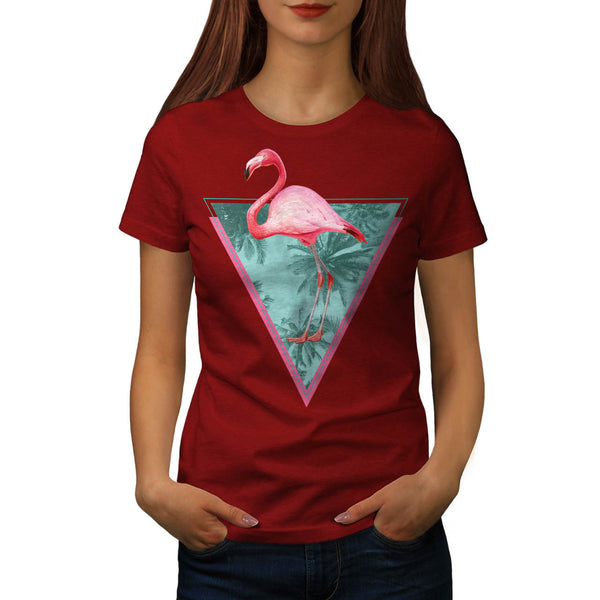 Flamingo Palm Beach Womens T-Shirt